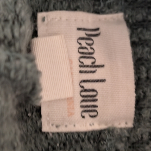 Peach Love California Teal Knit Hoodie - Picture 12 of 16